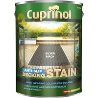 Cuprinol Anti-Slip Decking Stain - Silver Birch - 5L
Cuprinol Anti-Slip Decking Stain - Silver Birch - 5L