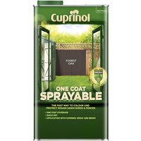 Cuprinol One Coat Sprayable Shed & Fence Paint - Forest Oak - 5L
Cuprinol One Coat Sprayable Shed & Fence Paint - Forest Oak - 5L