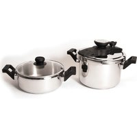 Prestige Pressure Cooker 4 Piece Set - Induction Suitable
Prestige Pressure Cooker 4 Piece Set - Induction Suitable