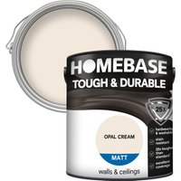 Homebase Tough & Durable Matt Paint - Opal Cream 2.5L
Homebase Tough & Durable Matt Paint - Opal Cream 2.5L