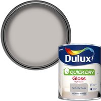Dulux Quick Dry Gloss Paint - Perfectly Taupe - 750ml
Dulux Quick Dry Gloss Paint - Perfectly Taupe - 750ml