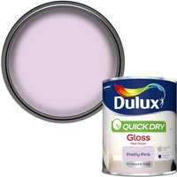 Dulux Quick Dry Gloss Paint - Pretty Pink - 750ml
Dulux Quick Dry Gloss Paint - Pretty Pink - 750ml