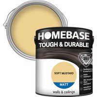 Homebase Tough & Durable Matt Paint - Smoked Mustard 2.5L
Homebase Tough & Durable Matt Paint - Smoked Mustard 2.5L