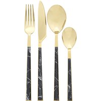 Avie Cutlery Set - Black Faux Marble - 16 Pieces
Avie Cutlery Set - Black Faux Marble - 16 Pieces