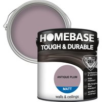 Homebase Tough & Durable Matt Paint - Antique Plum 2.5L
Homebase Tough & Durable Matt Paint - Antique Plum 2.5L