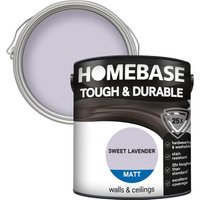 Homebase tough & Durable Matt Paint - Sweet Lavender 2.5L
Homebase tough & Durable Matt Paint - Sweet Lavender 2.5L