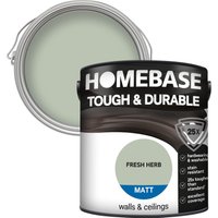 Homebase Tough & Durable Matt Paint - Fresh Herb 2.5L
Homebase Tough & Durable Matt Paint - Fresh Herb 2.5L