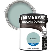 Homebase Tough & Durable Matt Paint - Duck Egg 5L
Homebase Tough & Durable Matt Paint - Duck Egg 5L