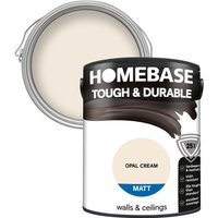 Homebase Tough & Durable Matt Paint - Opal Cream 5L
Homebase Tough & Durable Matt Paint - Opal Cream 5L