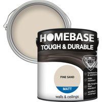 Homebase Tough & Durable Matt Paint - Fine Sand 2.5L
Homebase Tough & Durable Matt Paint - Fine Sand 2.5L