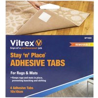 Vitrex Stay 'n' Place Adhesive Tabs - 4 Pack
Vitrex Stay 'n' Place Adhesive Tabs - 4 Pack