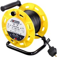 Masterplug 4 Socket Cable Reel 30m Yellow/Black 
Masterplug 4 Socket Cable Reel 30m Yellow/Black