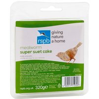 RSPB Mealworm Super Suet Cake Wild Bird Treat - 320g
RSPB Mealworm Super Suet Cake Wild Bird Treat - 320g