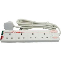 Masterplug 4 Socket Surge Extension Lead 2m White
Masterplug 4 Socket Surge Extension Lead 2m White