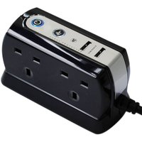 Masterplug 4 Socket 2 USB Surge Compact Extension Lead 2m Gloss Black
Masterplug 4 Socket 2 USB Surge Compact Extension Lead 2m Gloss Black