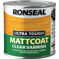 Ronseal UltraTough Matt Coat Clear Varnish - 250ml
Ronseal UltraTough Matt Coat Clear Varnish - 250ml