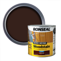Ronseal Quick Drying Woodstain Satin Dark Oak - 2.5L
Ronseal Quick Drying Woodstain Satin Dark Oak - 2.5L