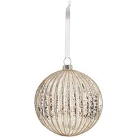 Gold Mercury Ribbed Glitter Glass Christmas Tree Bauble
Gold Mercury Ribbed Glitter Glass Christmas Tree Bauble