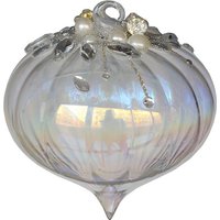 Iridescent Gem Pearl Glass Onion Christmas Tree Bauble
Iridescent Gem Pearl Glass Onion Christmas Tree Bauble