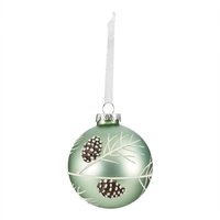 Mint Pinecone Painted Glass Christmas Tree Bauble
Mint Pinecone Painted Glass Christmas Tree Bauble