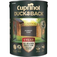 Cuprinol 5 Year Ducksback - Forest Oak - 5L
Cuprinol 5 Year Ducksback - Forest Oak - 5L