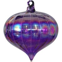 Purple Iridescent Glass Onion Hanging Christmas Tree Decoration
Purple Iridescent Glass Onion Hanging Christmas Tree Decoration