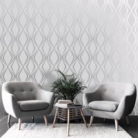 Belgravia Decor Amelie Geometric Wallpaper - Grey 
Belgravia Decor Amelie Geometric Wallpaper - Grey