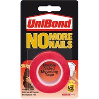 Unibond No More Nails Double Sided Mounting Tape Translucent - 19mm x 1.5m
Unibond No More Nails Double Sided Mounting Tape Translucent - 19mm x 1.5m