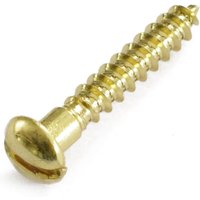Wood Screw - Round Head - Brass - 4 x 25mm - 10 Pack
Wood Screw - Round Head - Brass - 4 x 25mm - 10 Pack