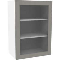 Timber Shaker Grey 500mm Glass Wall Unit