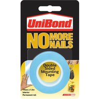 Unibond No More Nails Double Sided Mounting Tape Translucent - 19mm x 1.5m
Unibond No More Nails Double Sided Mounting Tape Translucent - 19mm x 1.5m