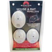 Beacon Mouse and Rat Repeller - 46m2 range (Pack of 3) 
Beacon Mouse and Rat Repeller - 46m2 range (Pack of 3)