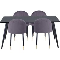 Illona Dining Table and 4 Chairs - Grey
Illona Dining Table and 4 Chairs - Grey