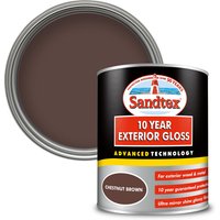 Sandtex Exterior 10 Year Gloss Paint - Chestnut Brown - 750ml
Sandtex Exterior 10 Year Gloss Paint - Chestnut Brown - 750ml