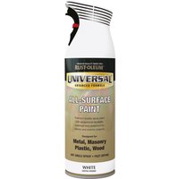 Rust-Oleum Universal Satin Spray Paint - White - 400ml
Rust-Oleum Universal Satin Spray Paint - White - 400ml