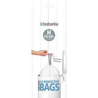 Brabantia Bin Liners - 50L and 60L - 10 Pack - White
Brabantia Bin Liners - 50L and 60L - 10 Pack - White