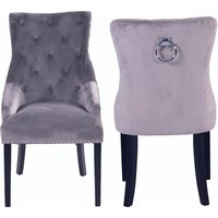 Annabelle Velvet Dining Chairs - Set of 2 - Grey
Annabelle Velvet Dining Chairs - Set of 2 - Grey