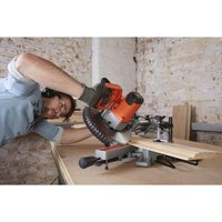BLACK+DECKER 216MM 1600W Corded Sliding Compound Mitre Saw (BES700-GB)
BLACK+DECKER 216MM 1600W Corded Sliding Compound Mitre Saw (BES700-GB)
