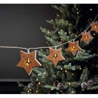 10 Wooden Star Christmas String Lights (Battery Operated)
10 Wooden Star Christmas String Lights (Battery Operated)