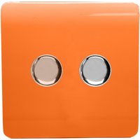 Trendi Switch 2 Gang 120 Watt LED Dimmer Switch in Orange
Trendi Switch 2 Gang 120 Watt LED Dimmer Switch in Orange