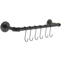 Industrial Pipe Rail with 'S' Hooks
Industrial Pipe Rail with 'S' Hooks