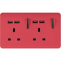 Trendi Switch 2 Gang 13Amp Socket (inc. USB ports) in Strawberry
Trendi Switch 2 Gang 13Amp Socket (inc. USB ports) in Strawberry