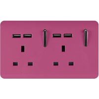 Trendi Switch 2 Gang 13Amp Socket (inc. USB ports) in Pink
Trendi Switch 2 Gang 13Amp Socket (inc. USB ports) in Pink