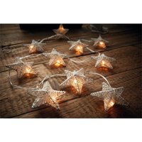 10 White Glitter Star Christmas String Lights (Battery Operated)
10 White Glitter Star Christmas String Lights (Battery Operated)