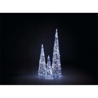Acrylic LED Christmas 3 Cones White 3D Silhouette Christmas Light Decoration - 90/60/45cm
Acrylic LED Christmas 3 Cones White 3D Silhouette Christmas Light Decoration - 90/60/45cm
