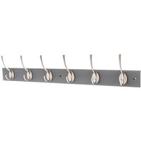 6 Victorian Satin Nickel Hooks on Slate Grey Bloc Board
6 Victorian Satin Nickel Hooks on Slate Grey Bloc Board