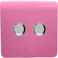 Trendi Switch 2 Gang 120 Watt LED Dimmer Switch in Pink
Trendi Switch 2 Gang 120 Watt LED Dimmer Switch in Pink