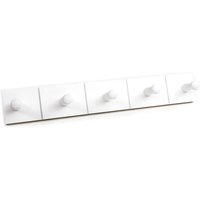 4 All Wood Hooks White Coat Hanger
4 All Wood Hooks White Coat Hanger