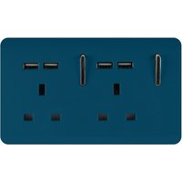 Trendi Switch 2 Gang 13Amp Socket (inc. USB ports) Midnight Blue
Trendi Switch 2 Gang 13Amp Socket (inc. USB ports) Midnight Blue