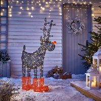 Rudolph Reindeer Rattan Effect LED Warm White 3D Outdoor Christmas Light Decoration - 122cm
Rudolph Reindeer Rattan Effect LED Warm White 3D Outdoor Christmas Light Decoration - 122cm